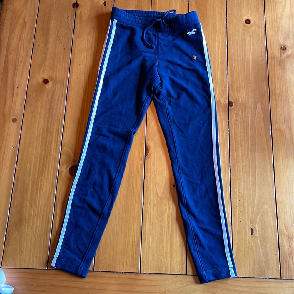 Navy Hollister High Rise Slim Fit Sweatpants XS